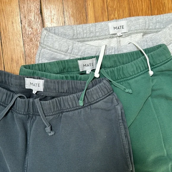 MATE Organic Fleece Relaxed Pocket Sweatpants - Set of 3 - Picture 2 of 7